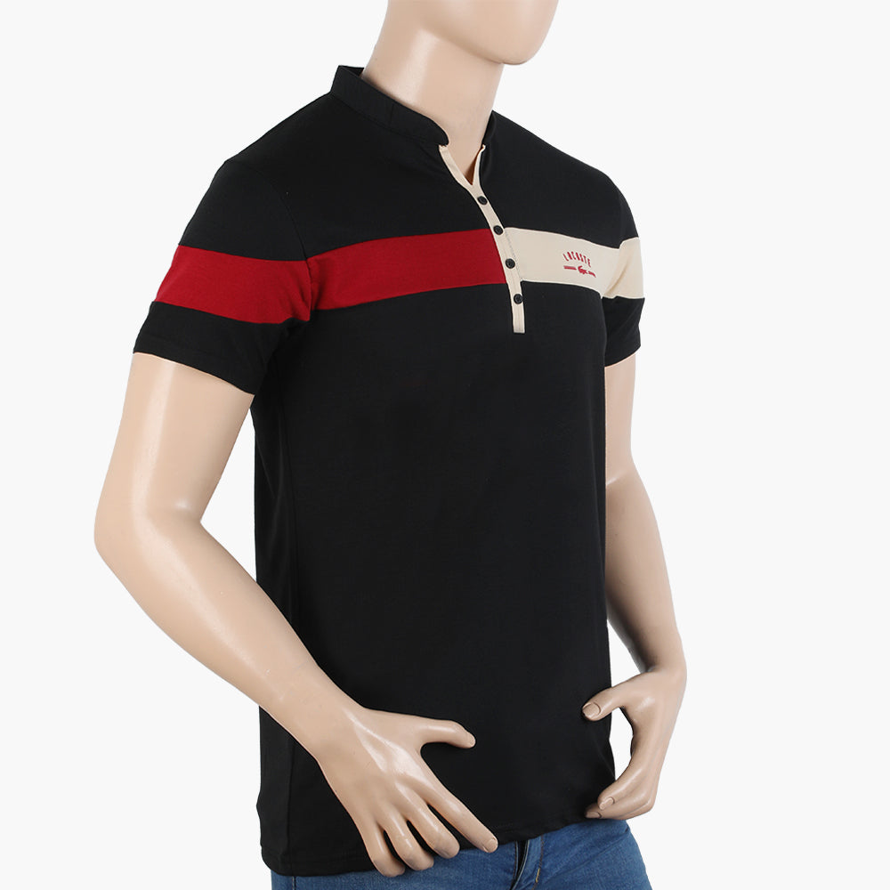 Men's Half Sleeves Polo T-Shirt - Black, Men's T-Shirts & Polos, Chase Value, Chase Value