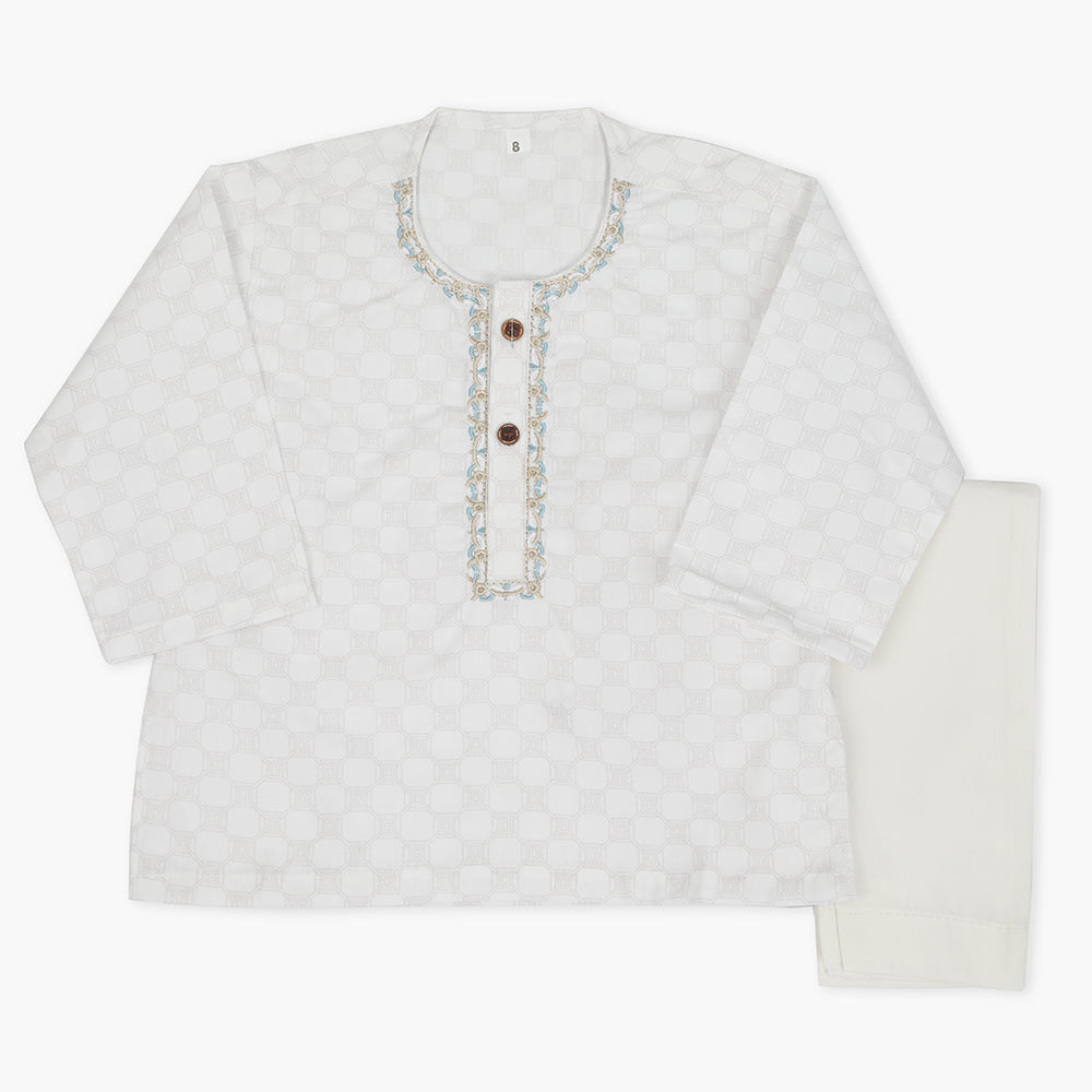 Newborn Boys Shalwar Suit - White, Newborn Boys Shalwar Suits, Chase Value, Chase Value