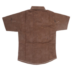 Boys Half Sleeves Casual Shirt - Brown, Kids, Boys Shirts, Chase Value, Chase Value