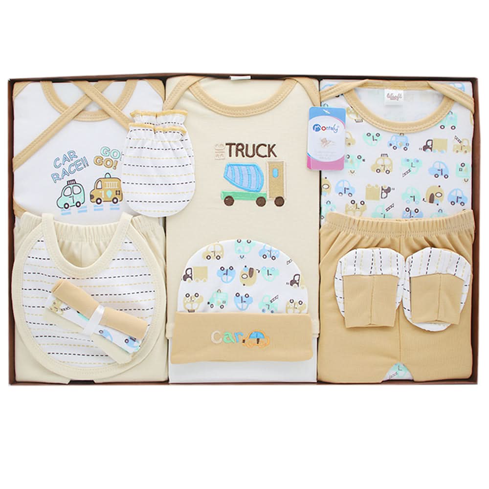 Newborn Gift Set 12Pcs - Beige, Kids, Gift Set, Chase Value, Chase Value
