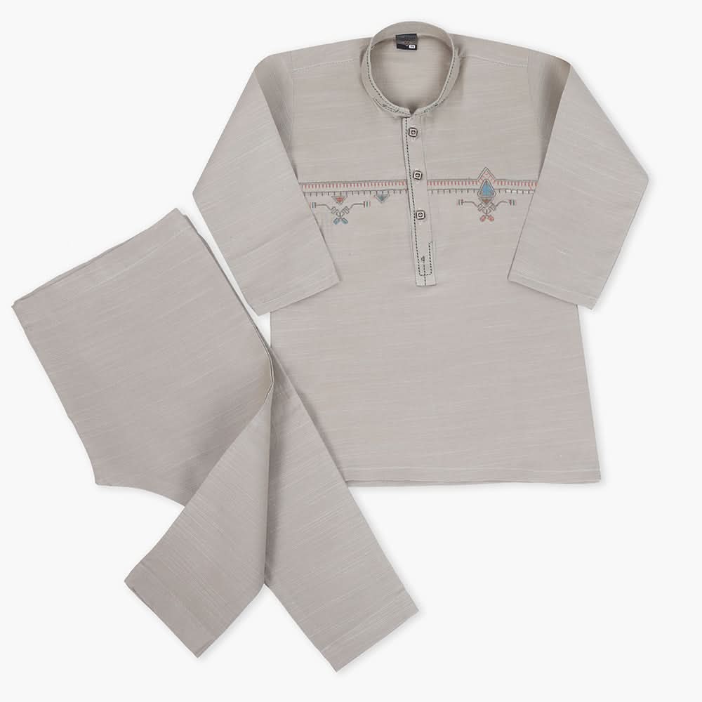 Boys Embroidered Shalwar Suit - Light Green, Boys Shalwar Kameez, Chase Value, Chase Value