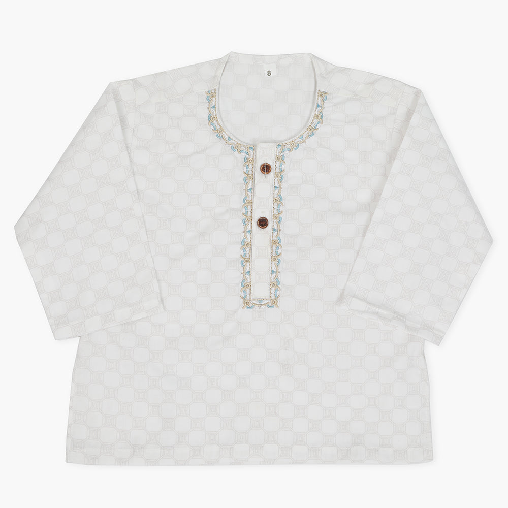 Newborn Boys Shalwar Suit - White, Newborn Boys Shalwar Suits, Chase Value, Chase Value