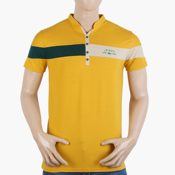 Men's Half Sleeves Polo T-Shirt - Yellow, Men's T-Shirts & Polos, Chase Value, Chase Value