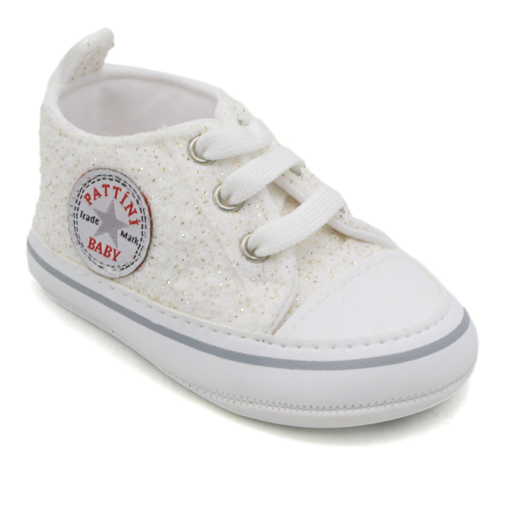 Newborn Girls Booties Shoes - White, Newborn Caps, Shoes & Socks, Chase Value, Chase Value