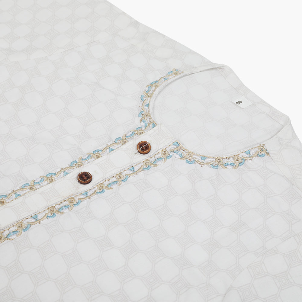 Newborn Boys Shalwar Suit - White, Newborn Boys Shalwar Suits, Chase Value, Chase Value