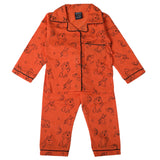 Girls Full Sleeves Night Suit - Peach, Girls Suits, Chase Value, Chase Value