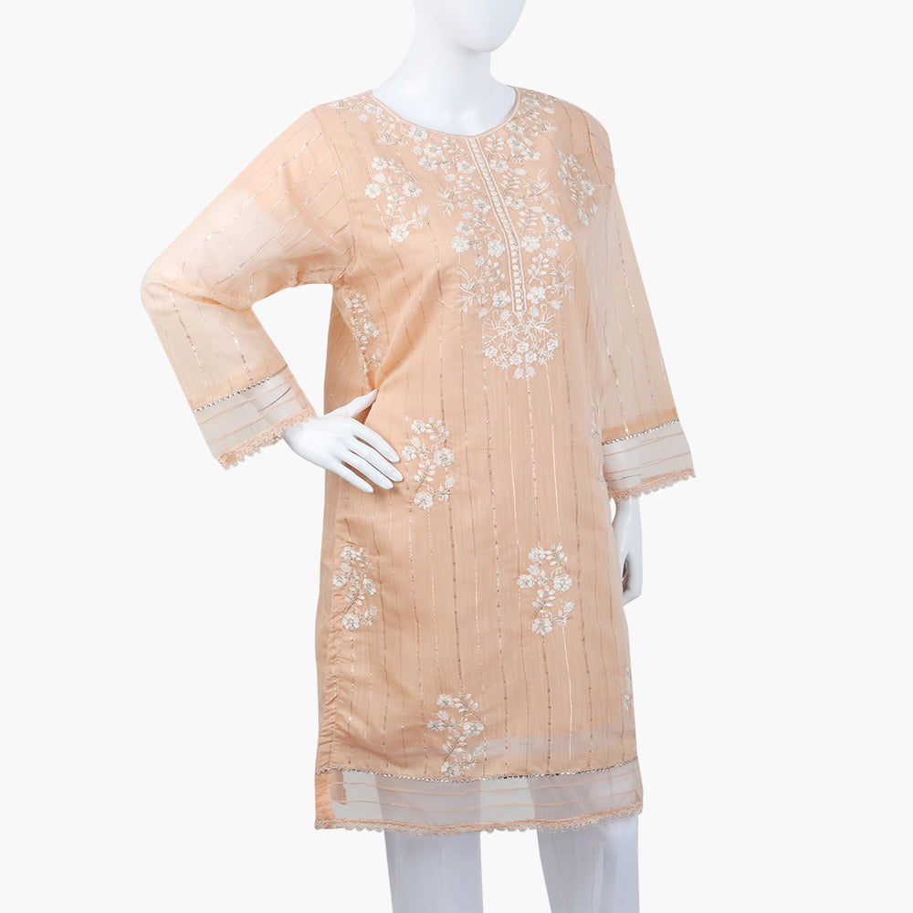 Women's Kurti - Peach, Women Ready Kurtis, Chase Value, Chase Value