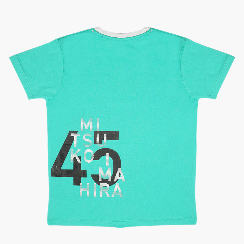Eminent Boys Half Sleeves T-Shirt - Green, Boys T-Shirts, Eminent, Chase Value