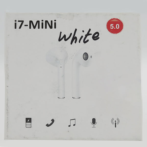 i7 Mini 5.0 Wireless Music Earphone - White, Home & Lifestyle, Hand Free / Head Phones, Chase Value, Chase Value