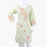 Women's Embroidered Kurti - Light Green, Women Ready Kurtis, Chase Value, Chase Value