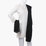Women's Plain Chiffon Dupatta - Black, Women Dupatta, Chase Value, Chase Value