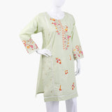 Women's Embroidered Kurti - Light Green, Women Ready Kurtis, Chase Value, Chase Value