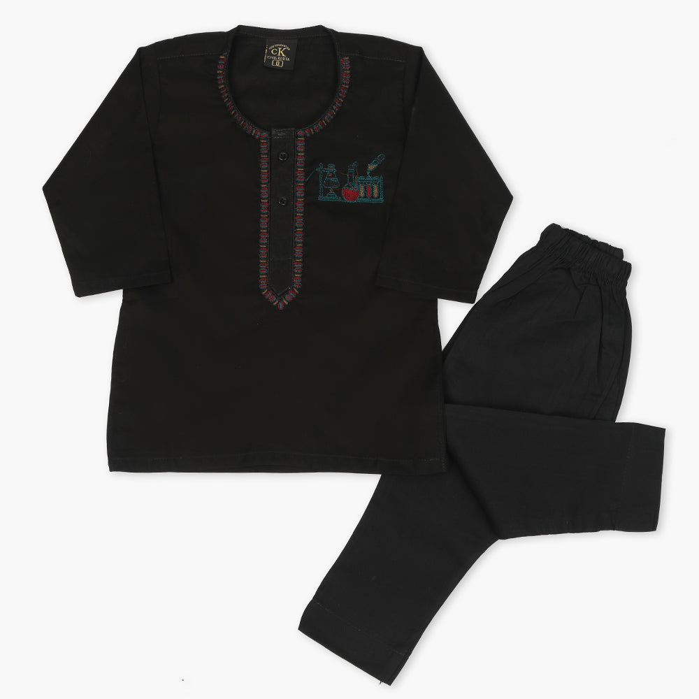 Newborn Boys Shalwar Suit - Black, Newborn Boys Shalwar Suits, Chase Value, Chase Value
