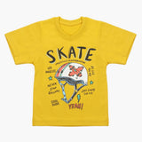 Boys Half Sleeves T-Shirt - Yellow, Boys T-Shirts, Chase Value, Chase Value