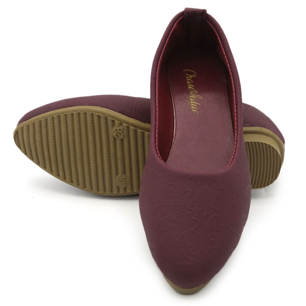 Girls Pumps - Maroon, Girls Pump, Chase Value, Chase Value