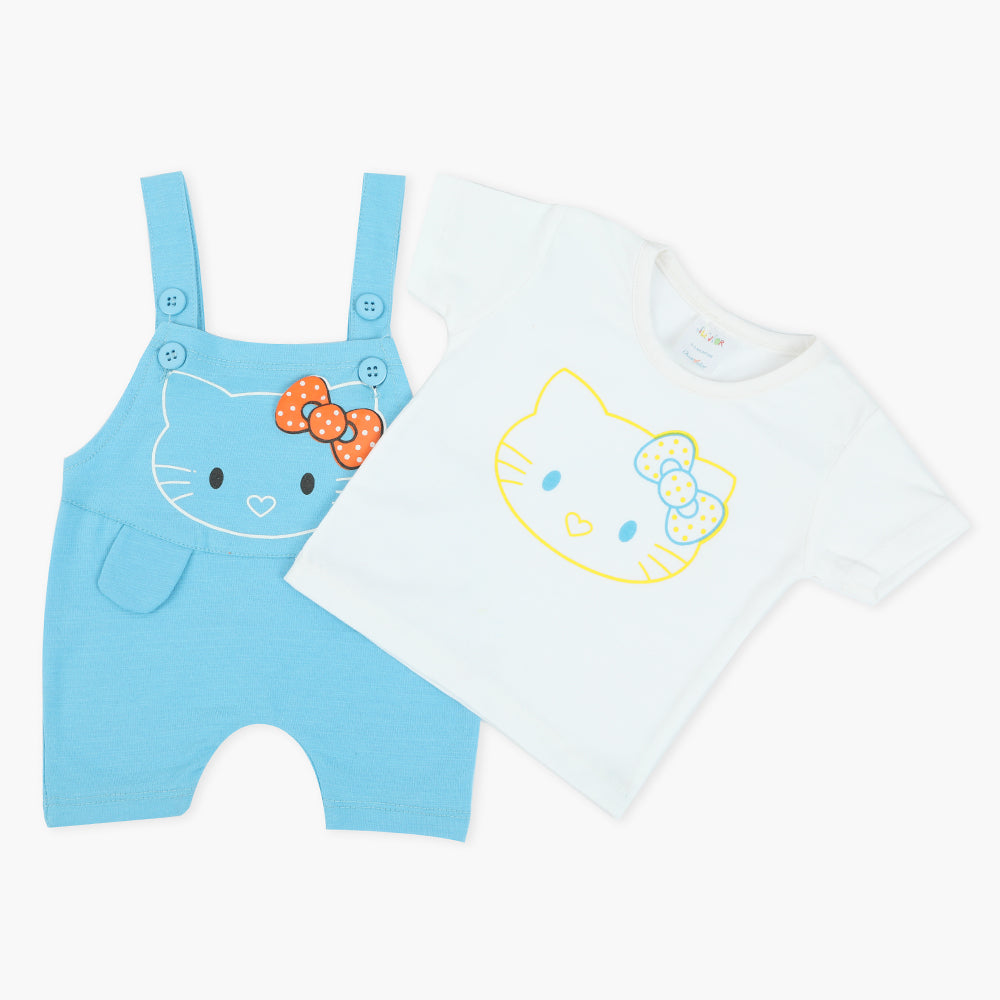 Newborn Girls Romper - Blue, Newborn Girls Rompers, Chase Value, Chase Value