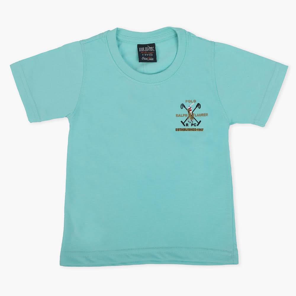 Boys Half Sleeves T-Shirt - Sky Blue, Boys T-Shirts, Chase Value, Chase Value