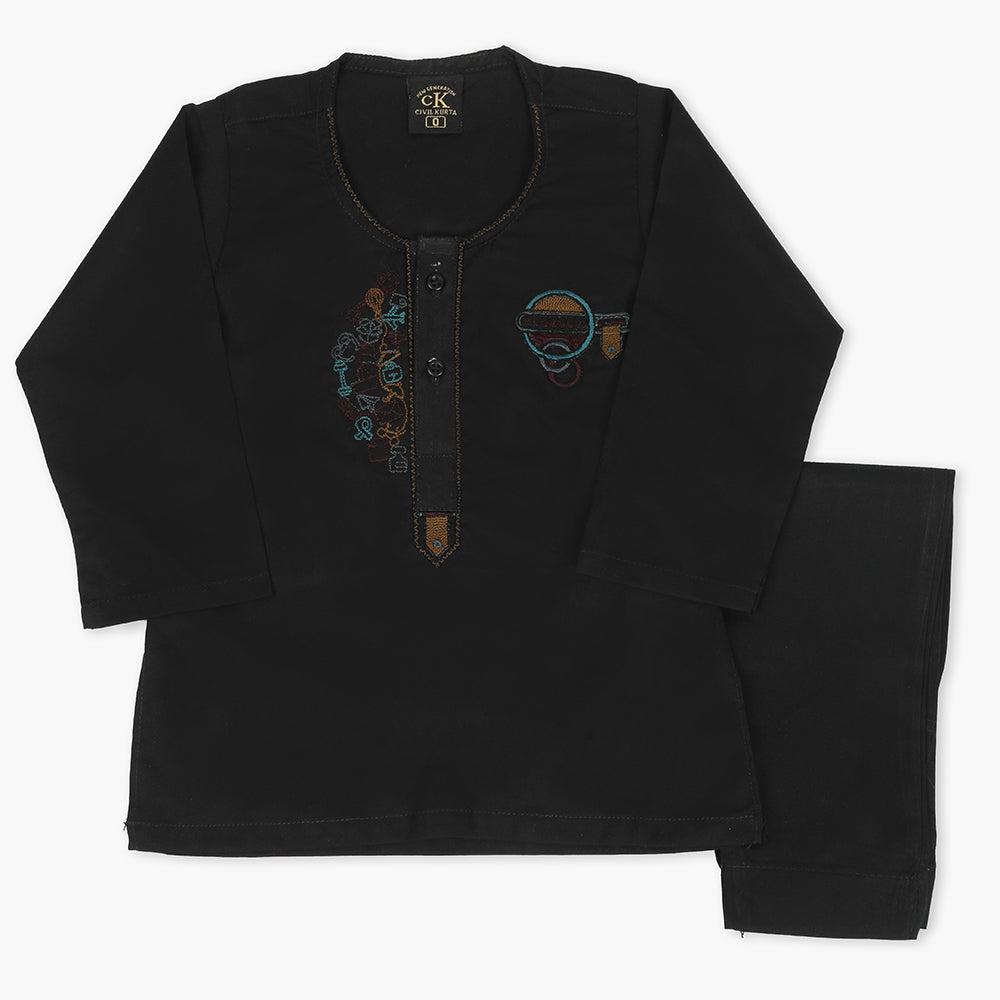 Newborn Boys Shalwar Suit - Black, Newborn Boys Shalwar Suits, Chase Value, Chase Value