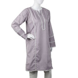 Women's Kurti With Lace - Purple, Women Ready Kurtis, Chase Value, Chase Value
