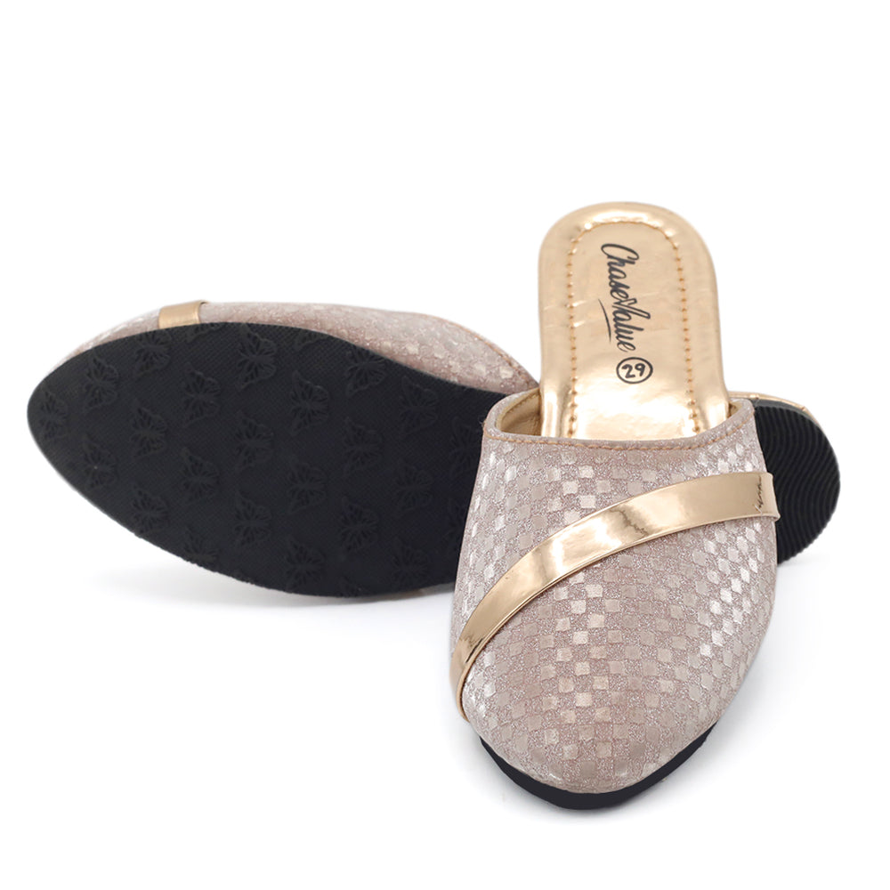 Girls Slipper - Peach, Girls Slippers, Chase Value, Chase Value