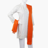 Women's Plain Chiffon Dupatta - Orange, Women Dupatta, Chase Value, Chase Value