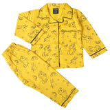 Girls Full Sleeves Night Suit - Mustard, Girls Suits, Chase Value, Chase Value