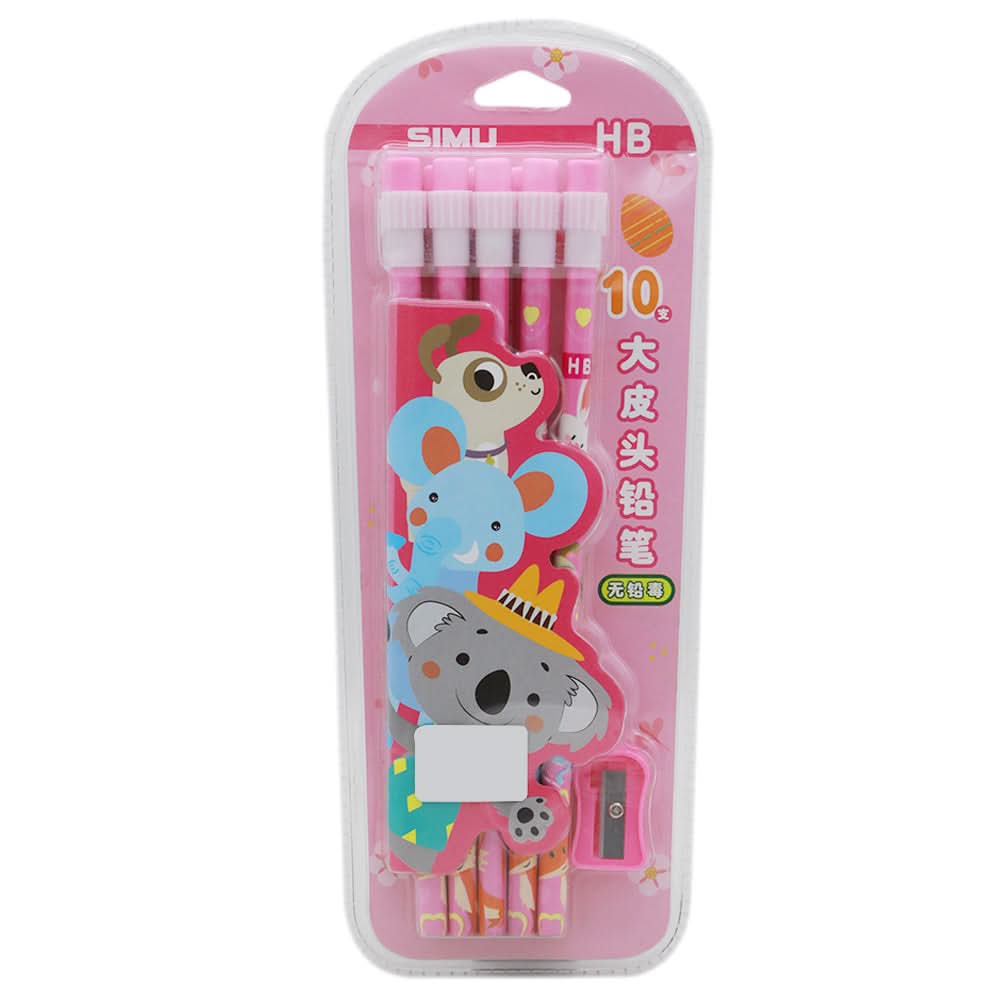 Pencil  Set - Pink, Pencil Boxes & Stationery Sets, Chase Value, Chase Value