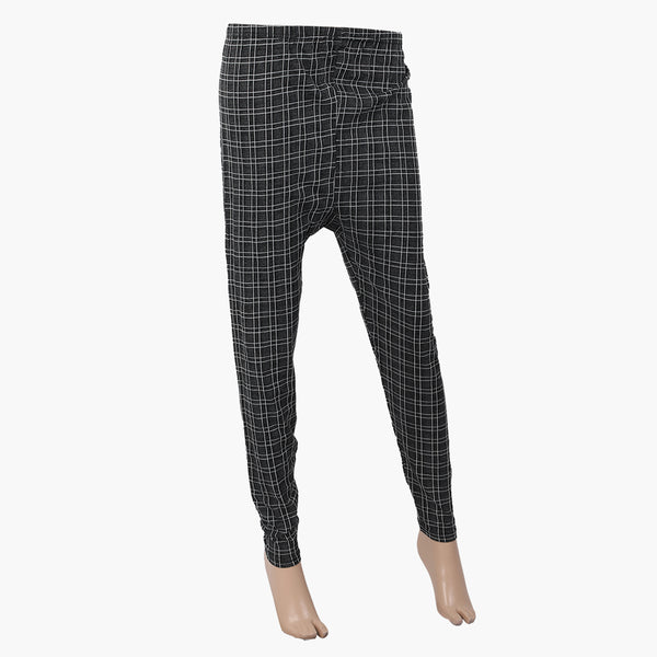 Women's Printed Denim Trouser - Black, Women Pants & Tights, Chase Value, Chase Value