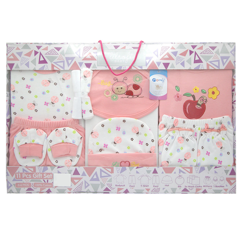 Newborn Gift Set 11Pcs - Pink, Kids, Gift Set, Chase Value, Chase Value