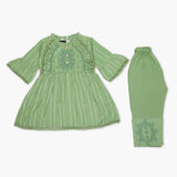 Girls Half Sleeves Suit - Green, Girls T-Shirts, Chase Value, Chase Value