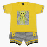 Boys Half Sleeves Suit - Yellow, Boys Sets & Suits, Chase Value, Chase Value