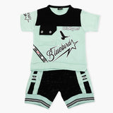 Boys Half Sleeves Suit - Sea Green, Boys Sets & Suits, Chase Value, Chase Value
