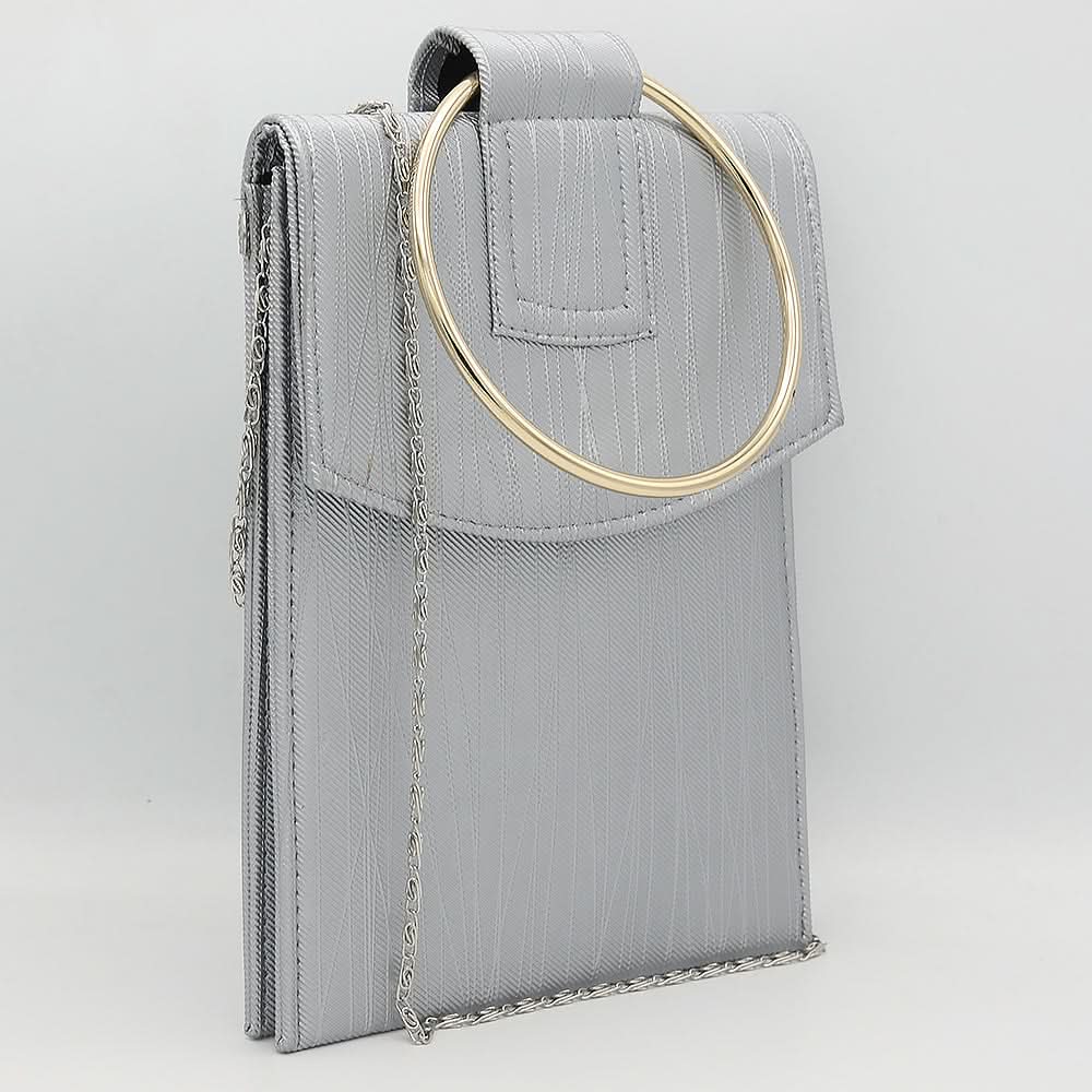 Girls Shoulder Bag K-1295 - Silver, Kids, Kids Bags, Chase Value, Chase Value