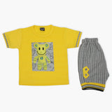 Boys Half Sleeves Suit - Yellow, Boys Sets & Suits, Chase Value, Chase Value