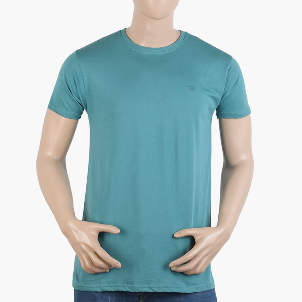 Men's Half Sleeves T-Shirt - Teal, Men's T-Shirts & Polos, Chase Value, Chase Value