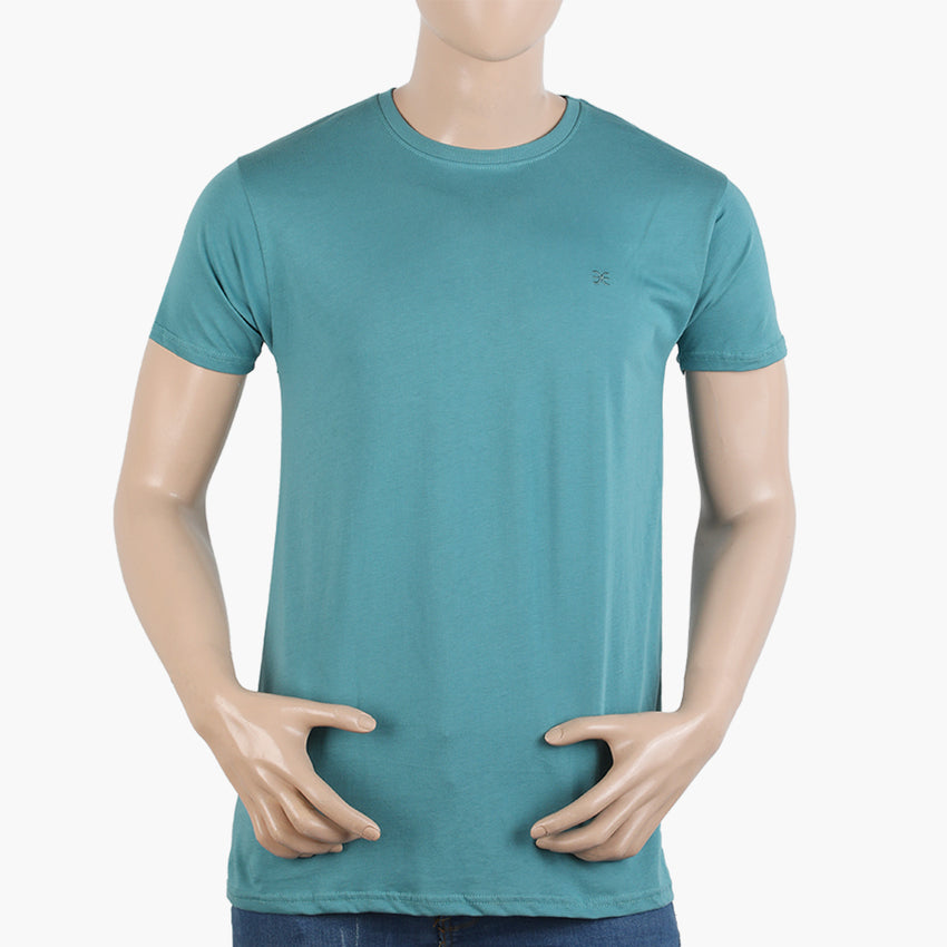 Men's Half Sleeves T-Shirt - Teal, Men's T-Shirts & Polos, Chase Value, Chase Value