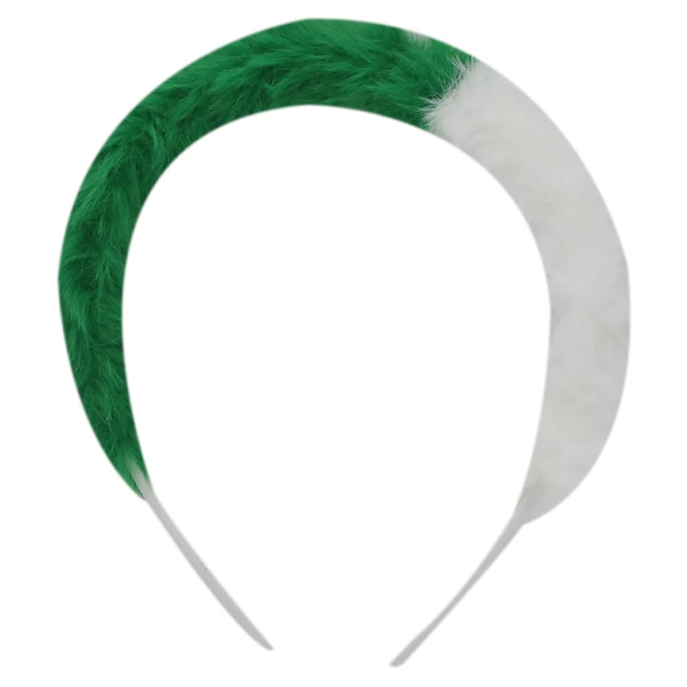 Girls Hair Band 14 Aug - Green-White, Girls Hair Accessories, Chase Value, Chase Value