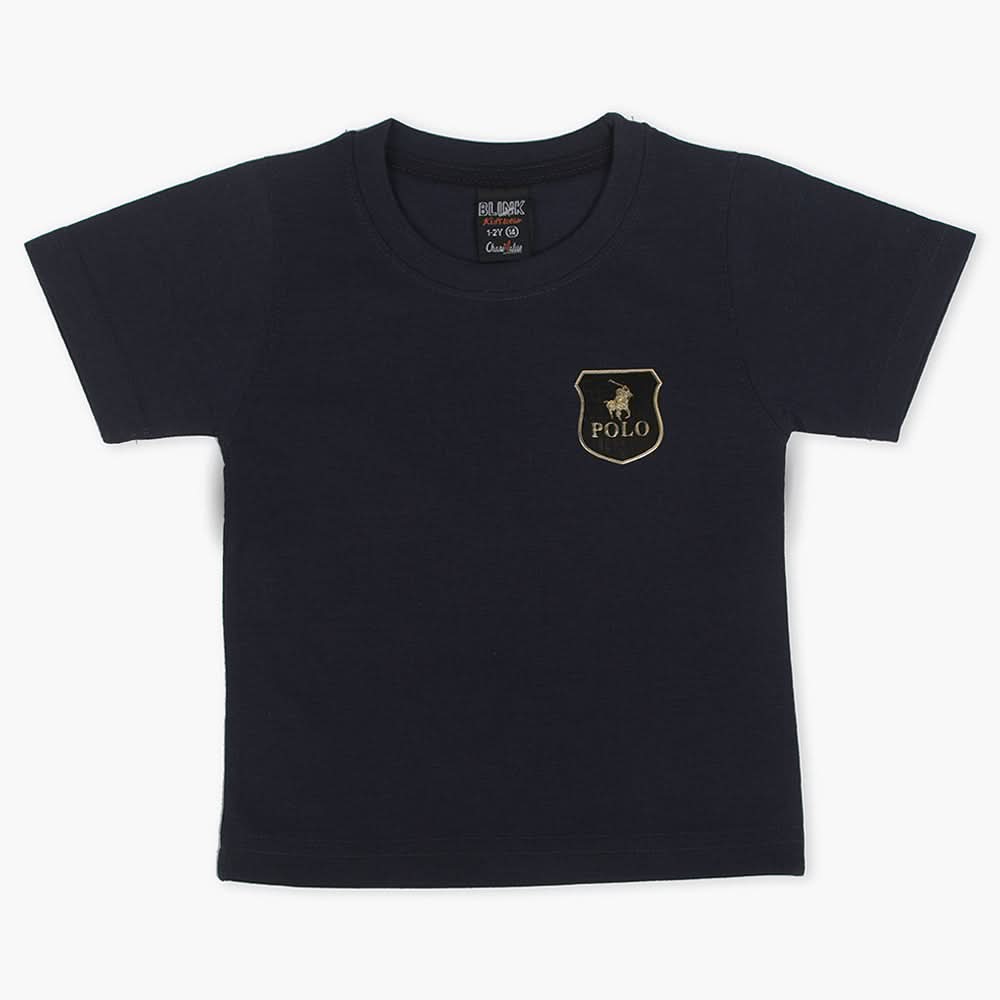 Boys Half Sleeves Polo T-Shirt - Navy Blue, Boys T-Shirts, Chase Value, Chase Value