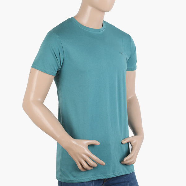 Men's Half Sleeves T-Shirt - Teal, Men's T-Shirts & Polos, Chase Value, Chase Value