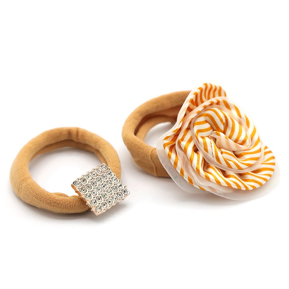 Girls Hair Pony - Mustard, Girls Hair Accessories, Chase Value, Chase Value