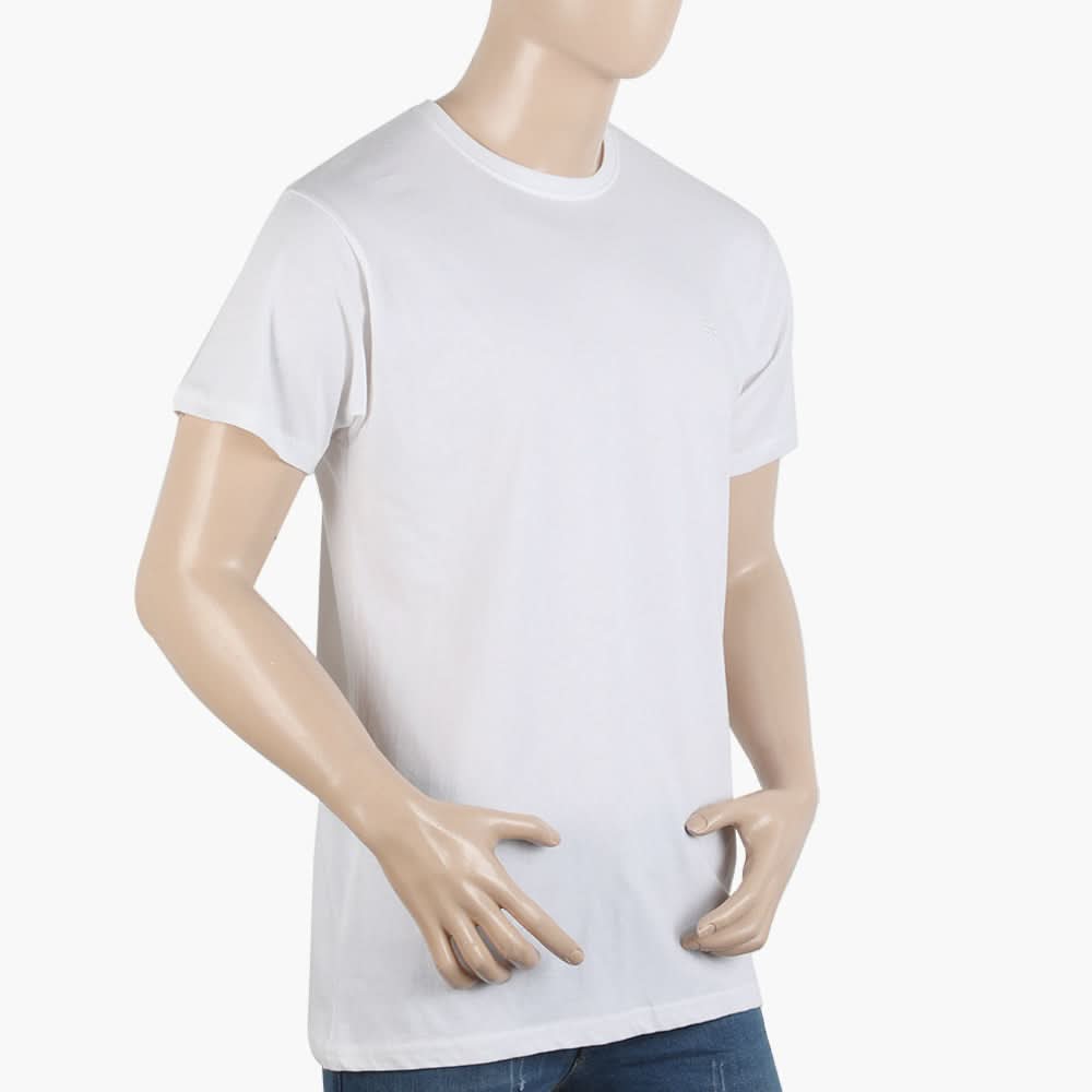 Men's Half Sleeves T-Shirt - White, Men's T-Shirts & Polos, Chase Value, Chase Value