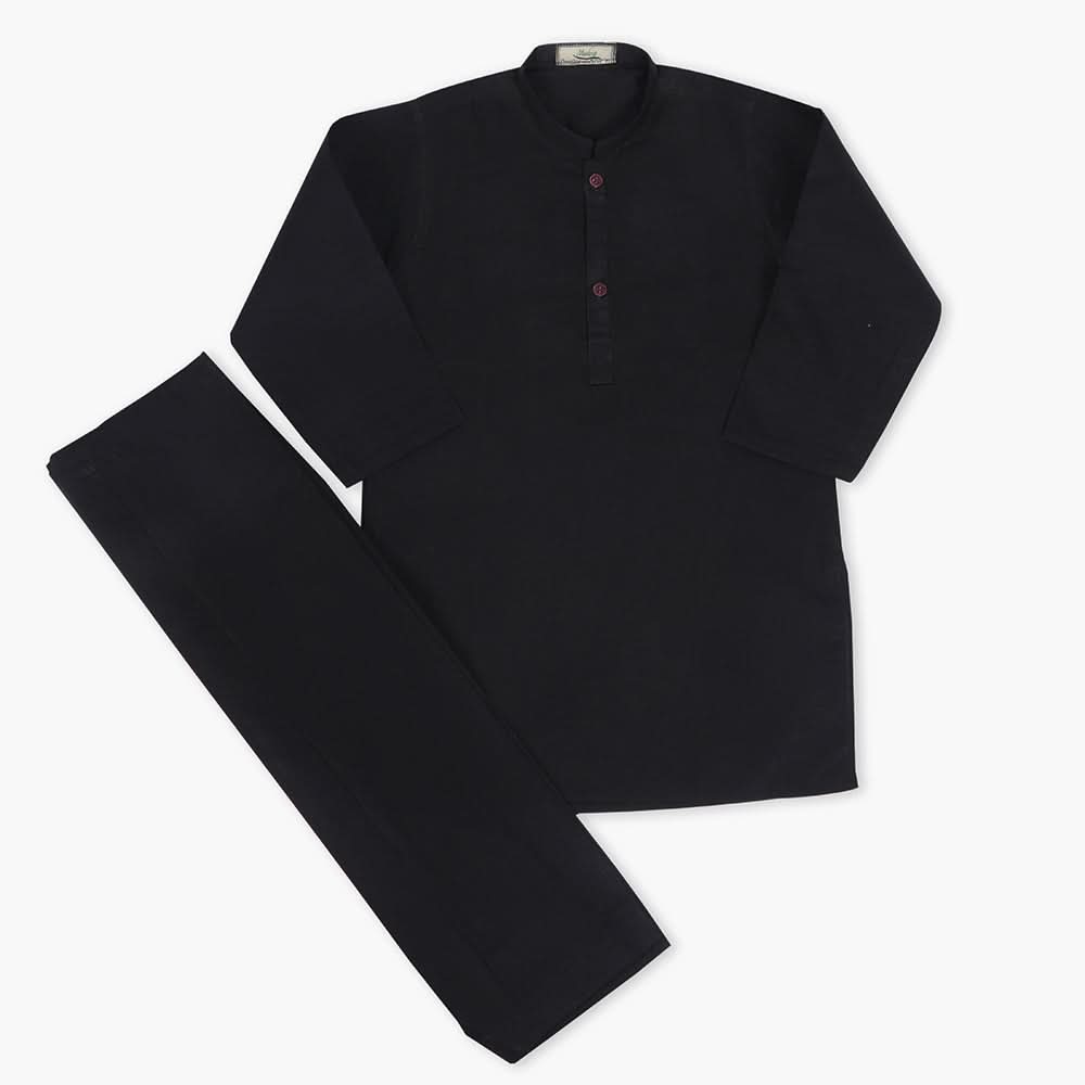 Boys Mashriq Shalwar Suit - Black, Boys Shalwar Kameez, Chase Value, Chase Value