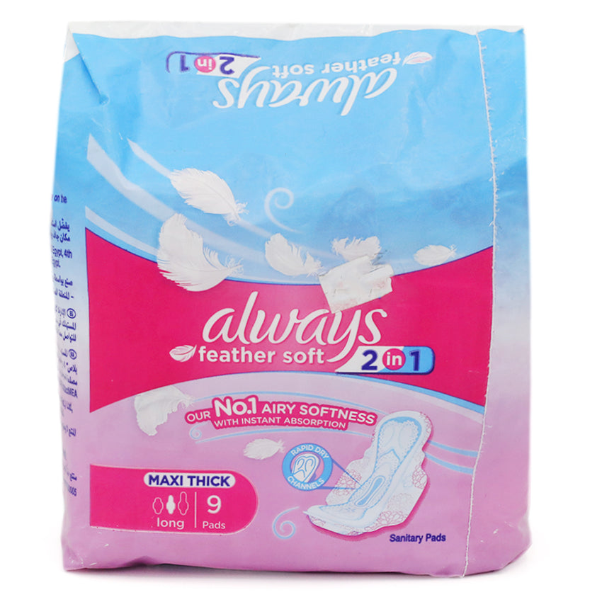 Always Feather Soft 2in1 T3 Long 9's, Sanitory Napkins, Always, Chase Value
