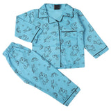 Girls Full Sleeves Night Suit - Blue, Girls Suits, Chase Value, Chase Value