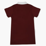 Boys Half Sleeves Polo T-Shirt - Maroon, Boys T-Shirts, Chase Value, Chase Value