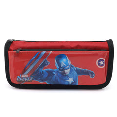 Pencil Pouch - Red, Pencil Boxes & Stationery Sets, Chase Value, Chase Value