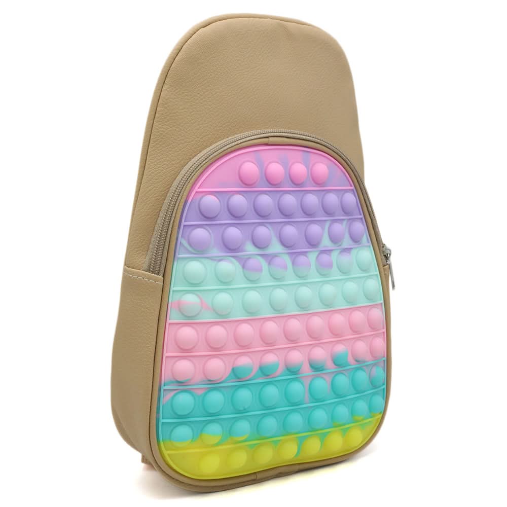 Pop It Bag Pack - Beige, School Bags, Chase Value, Chase Value