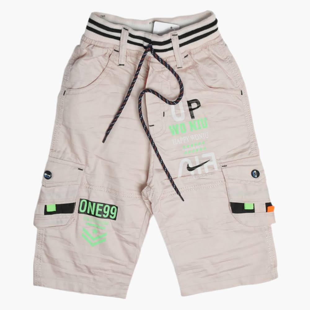 Boys Cotton Bermuda - Light Pink, Boys Shorts, Chase Value, Chase Value