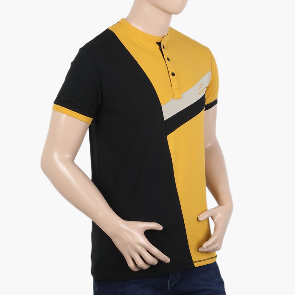 Men's Half Sleeves T-Shirt - Yellow, Men's T-Shirts & Polos, Chase Value, Chase Value