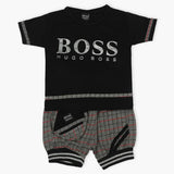 Boys Half Sleeves Suit - Black, Boys Sets & Suits, Chase Value, Chase Value